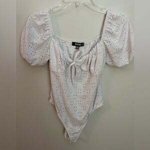 Missguided Eyelet Bodysuit - EUC